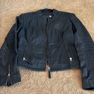 Elegant Black Leather Jacket